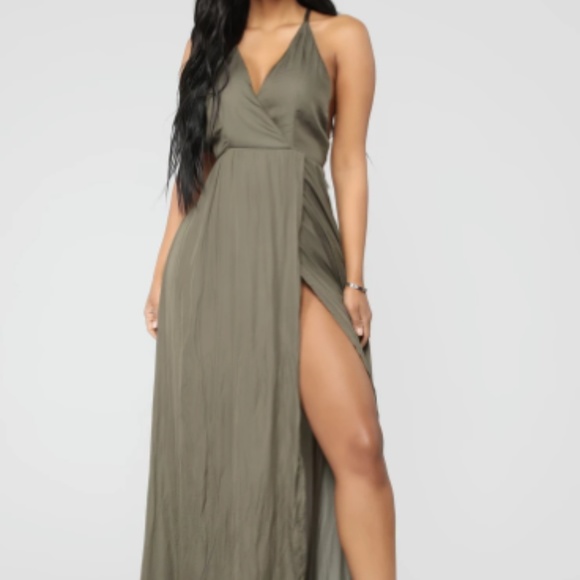 Fashion Nova Dresses & Skirts - Fashionnova Satin Maxi Dress